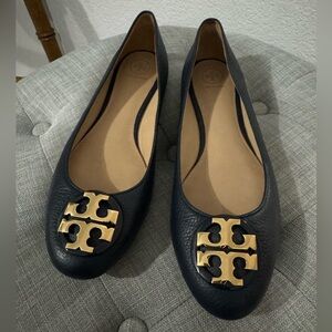 Tory Burch claire ballet flats shoes 10 1/2 10.5